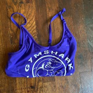 Blue gymshark sports bra